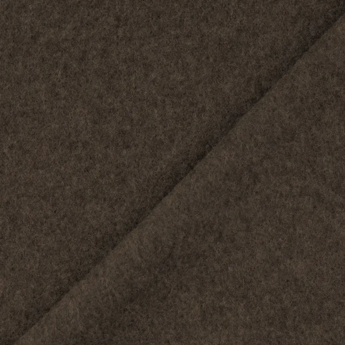 Ull-fleece - brun melert