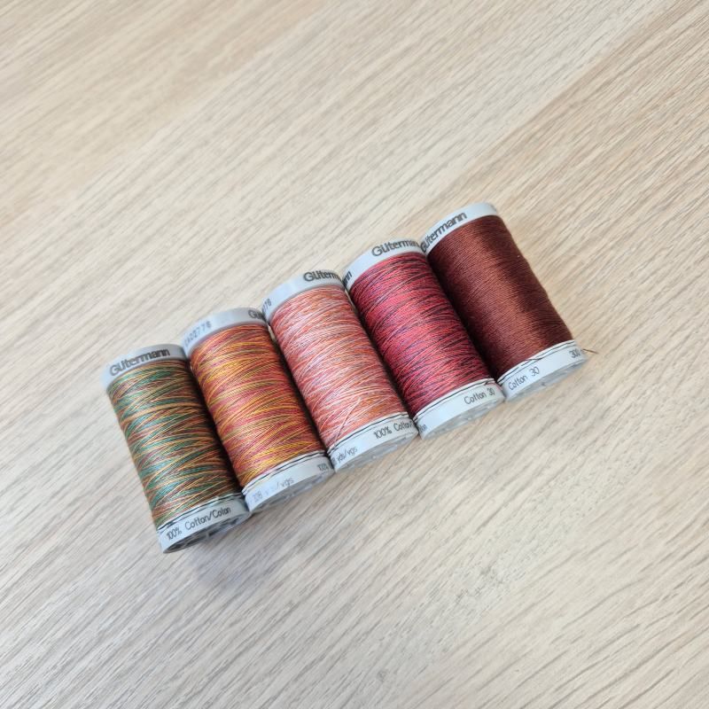 Trådpakke Cotton30 – Høstbris – 5 x 300 m