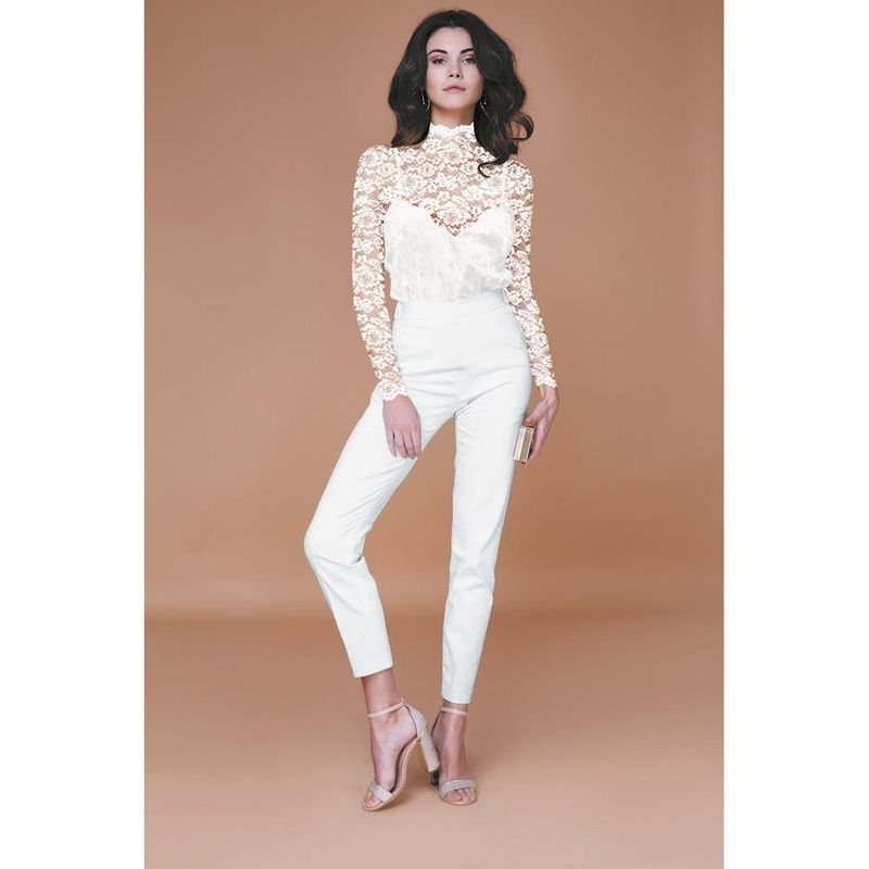 1,2 m Lace Blonde - muslingkant, ecru