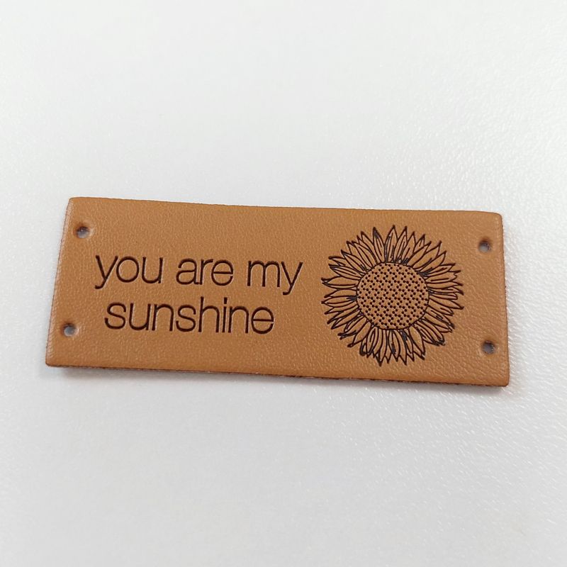 Symerke imitert skinn - sunshine & solsikke