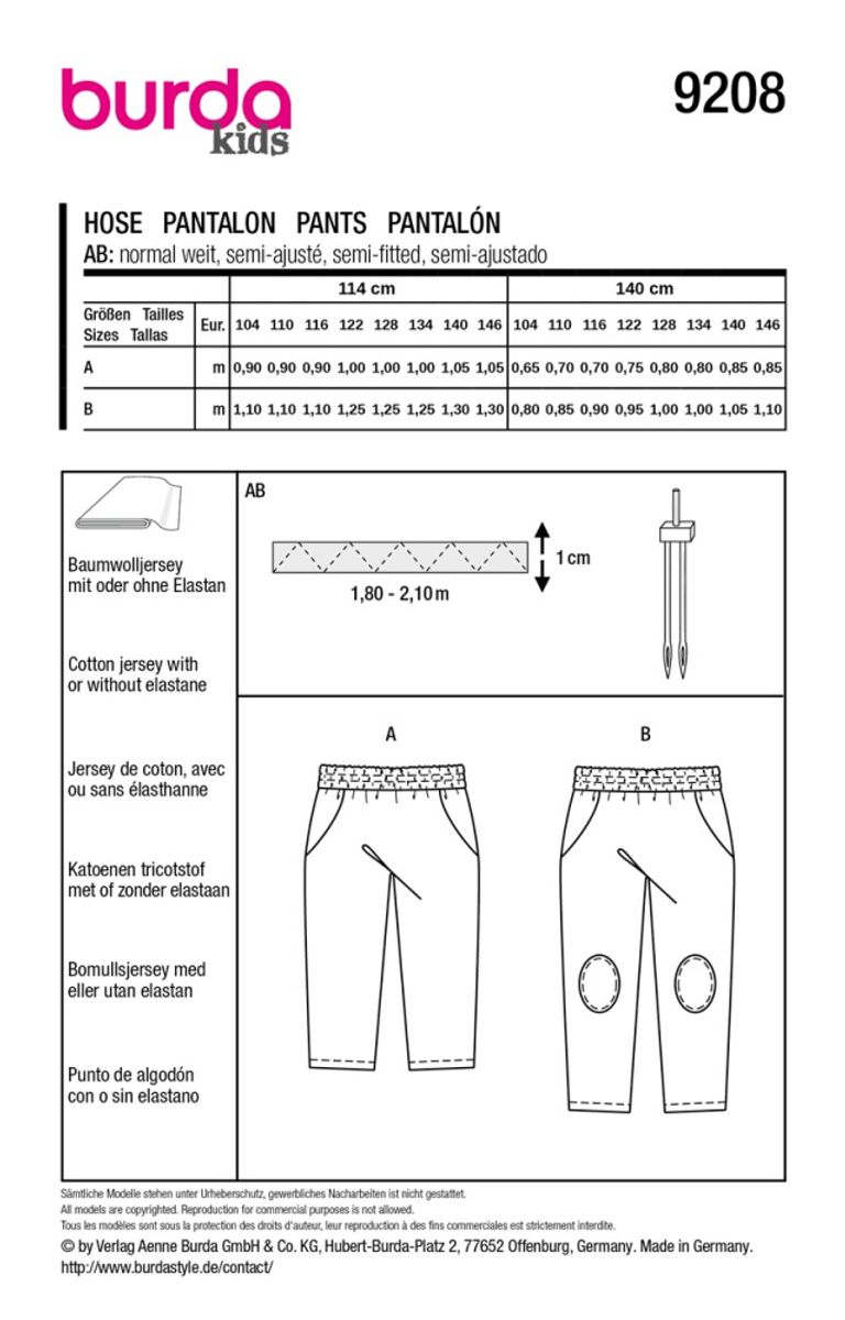 9208 - Burda - bukse