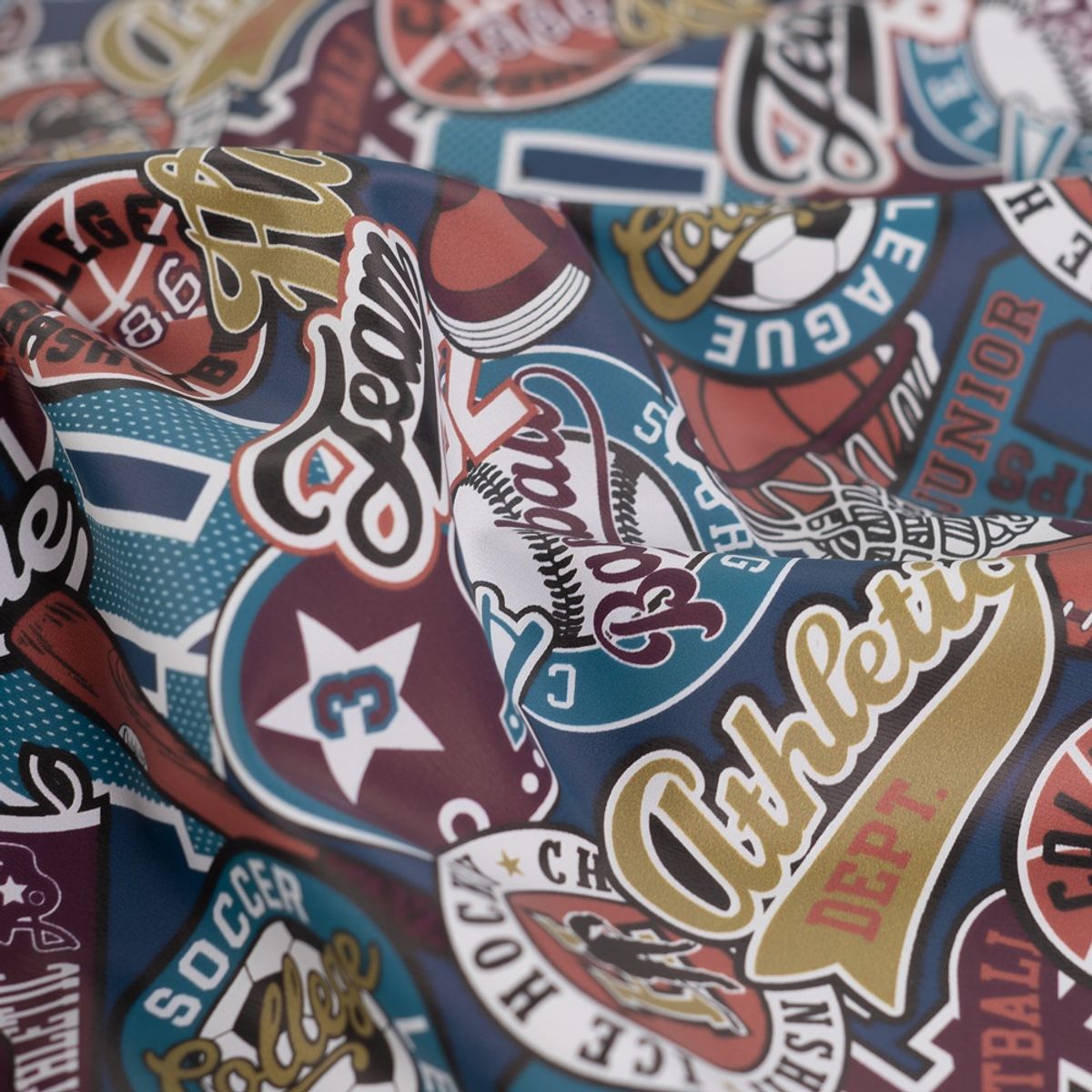 Regntøystoff - patches, college