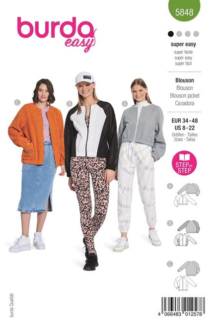 Hovedbilde 5848 - Burda - Blouson/ genserjakke