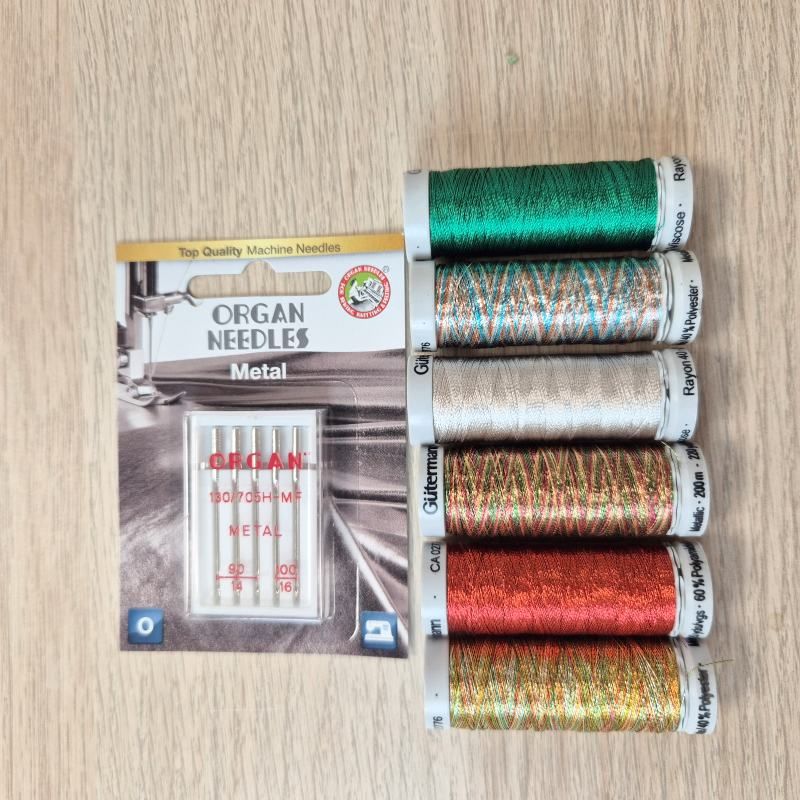 Trådpakke Sulky Rayon40 - Julemagi - 6 x 200 m + metallnål