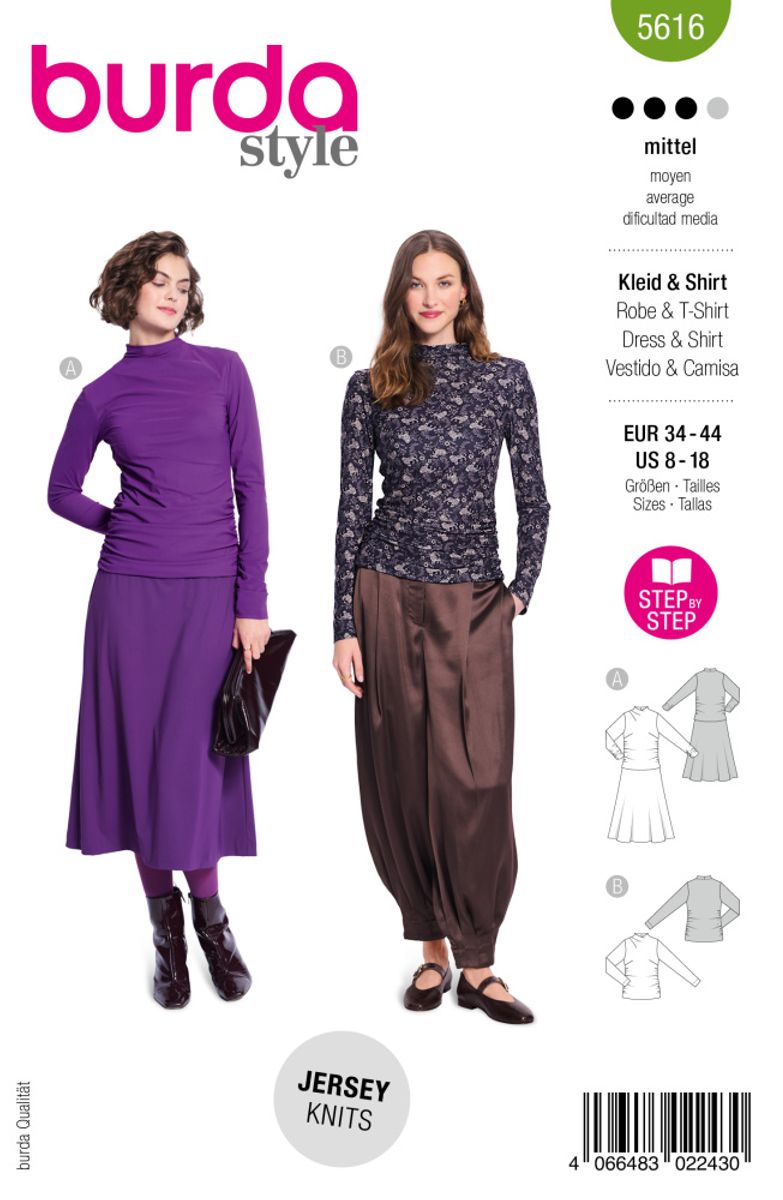 5616 - Burda - genser & kjole