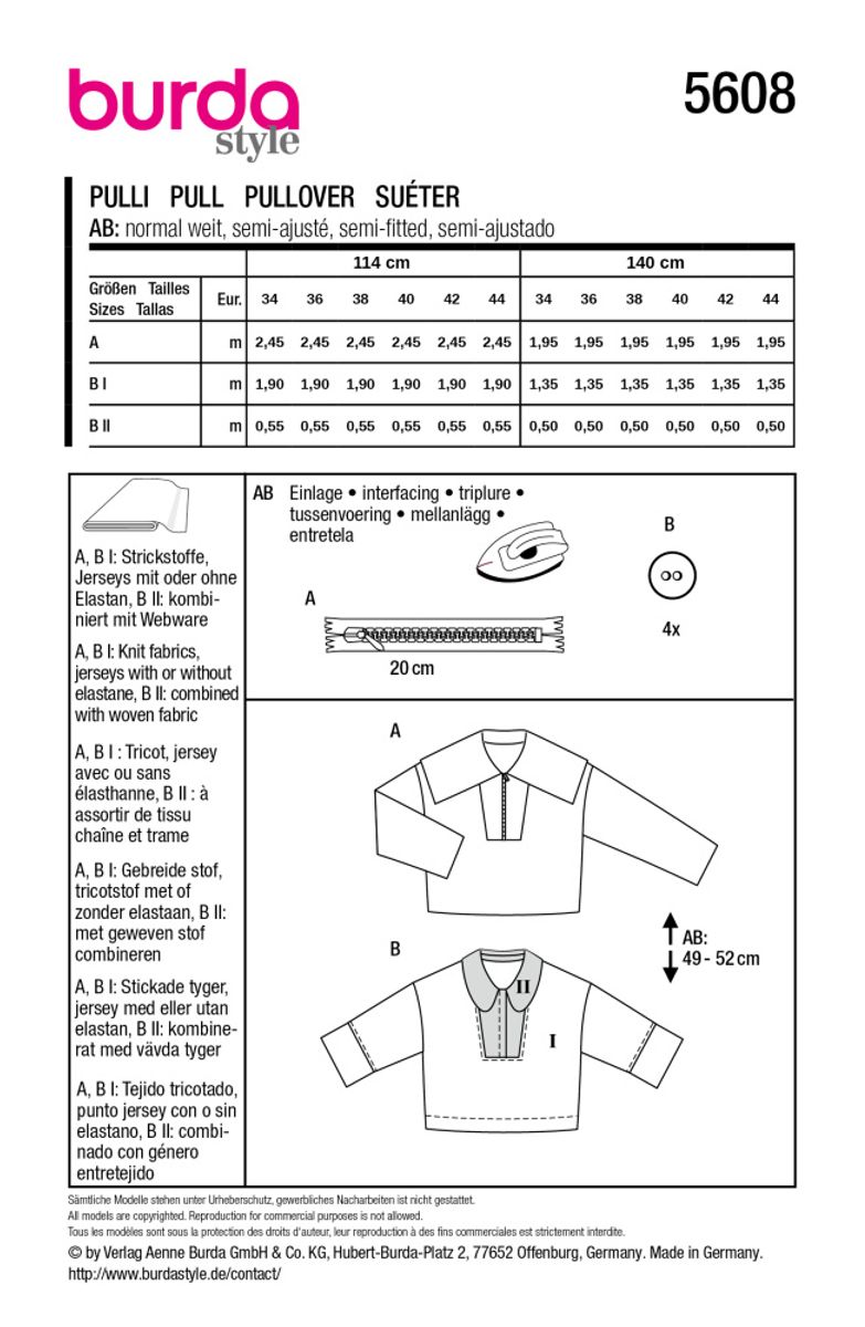 5608 - Burda - genser