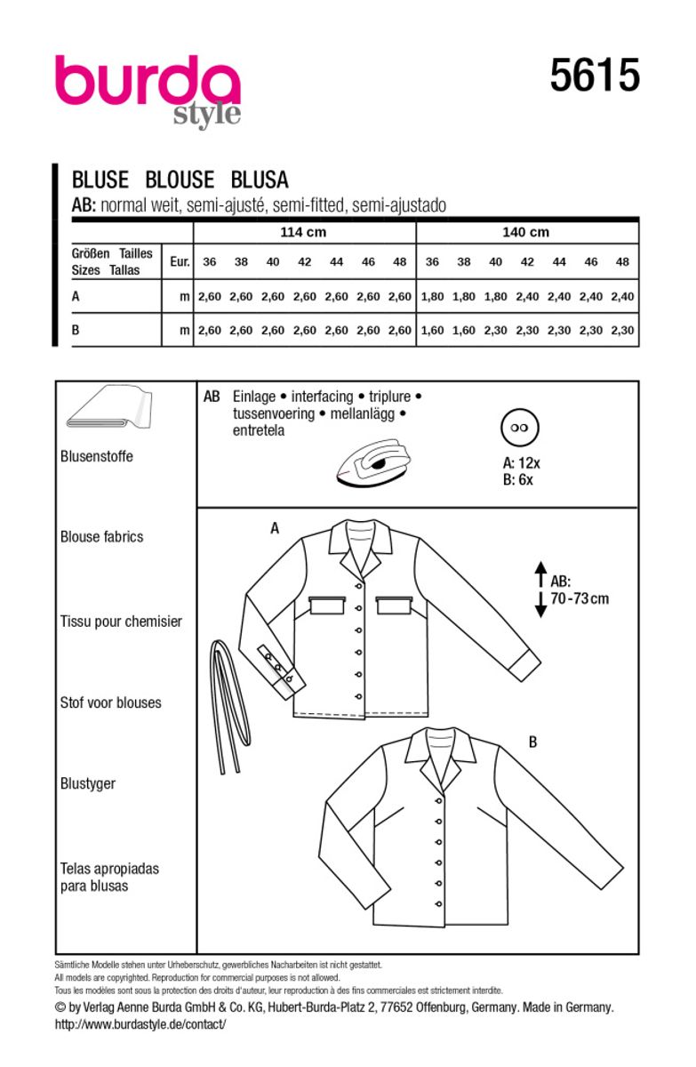 5615 - Burda - skjorte