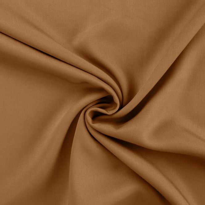 Hovedbilde 90 cm Viskose twill ensfarget camel