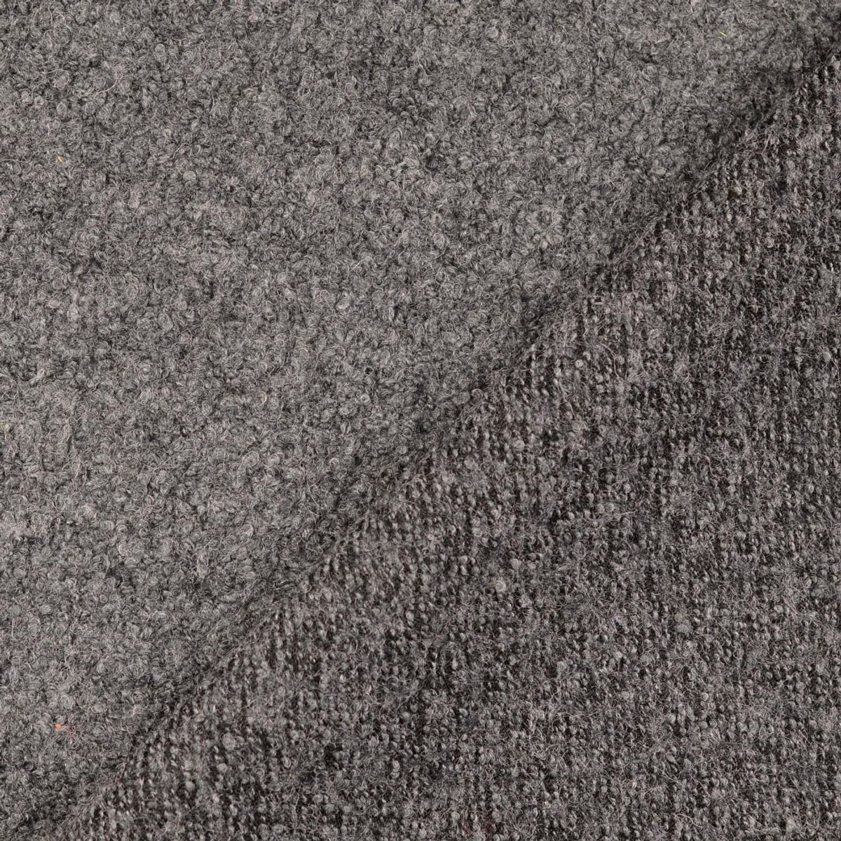 Ull-bouclé - grå melert