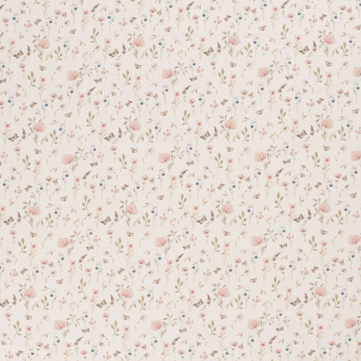 Ribbjersey - blomster & sommerfugl