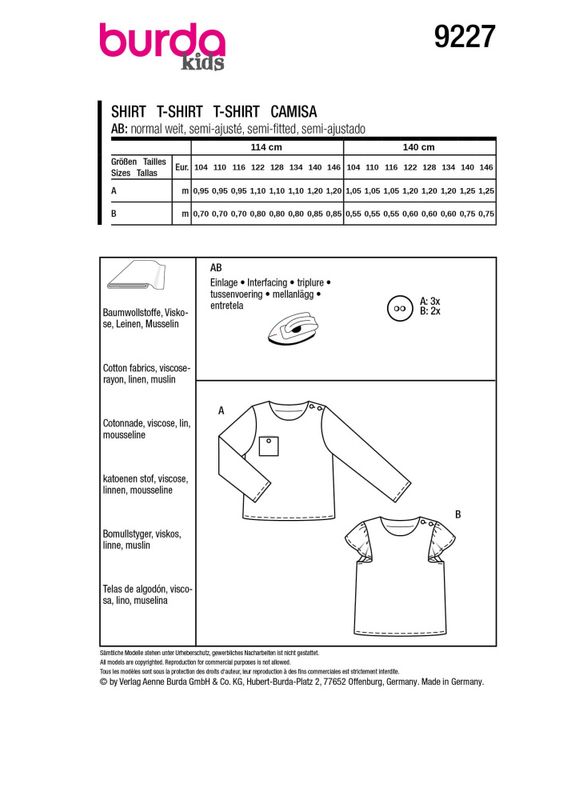 9227 - Burda - genser & topp