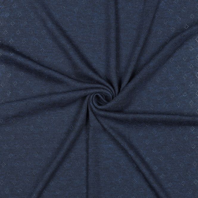 Hovedbilde Pointelle Jersey - marine melange, fv. 020