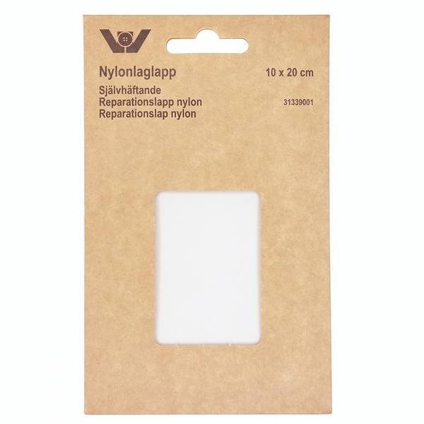 Bilde av Reparaturlapper - selvklebende - nylon, 10 x 20 cm stor, hvit