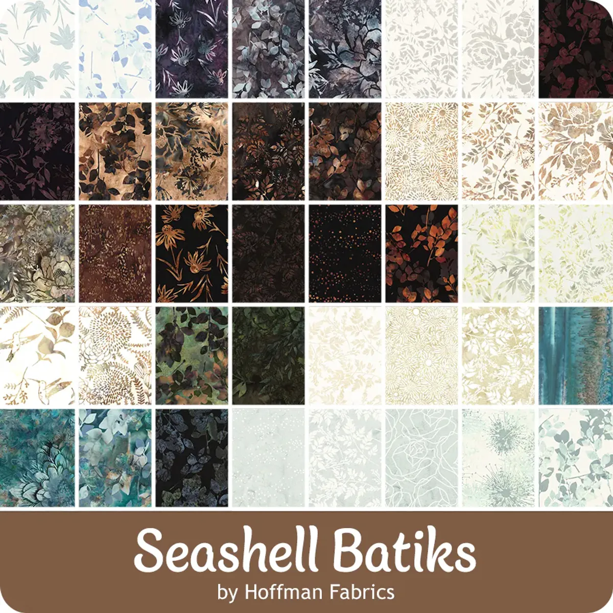 Bali Pop - Seashell - brun-ecru Jelly Roll