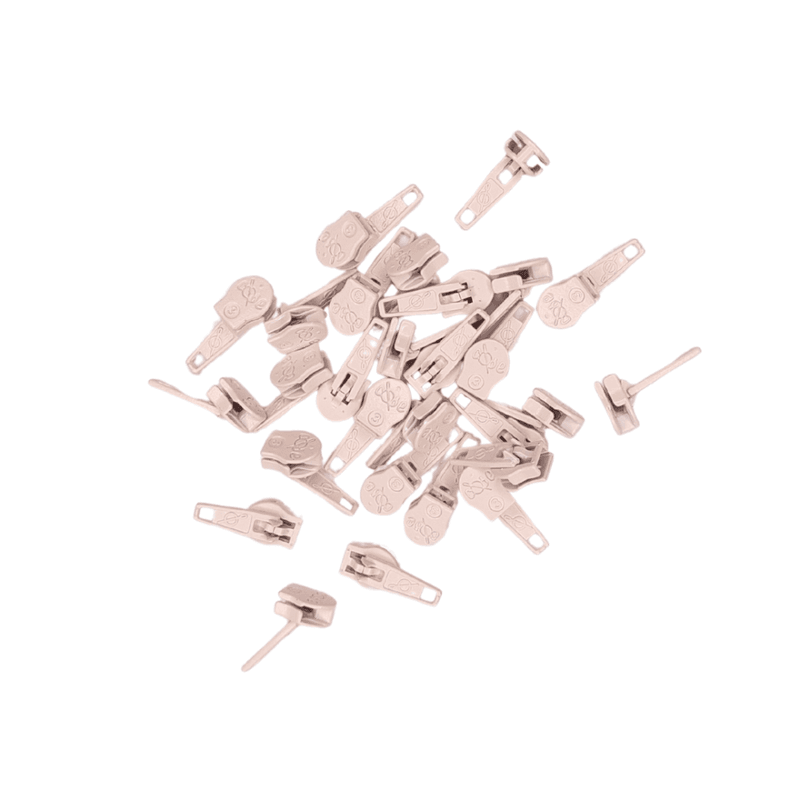 Glidere, pin-lock, til 4 mm glidelås 