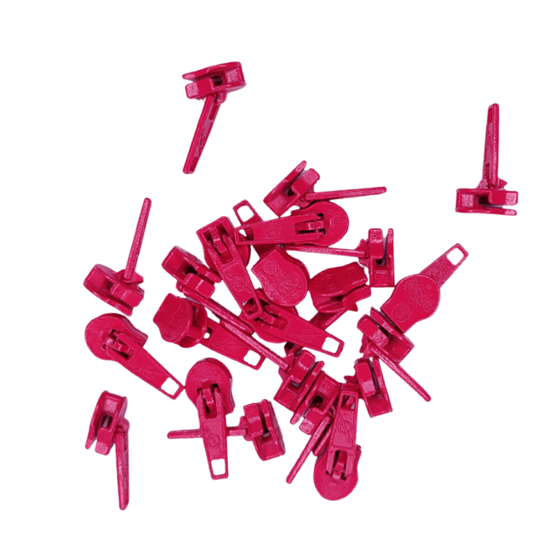 Glidere, pin-lock, til 4 mm glidelås 