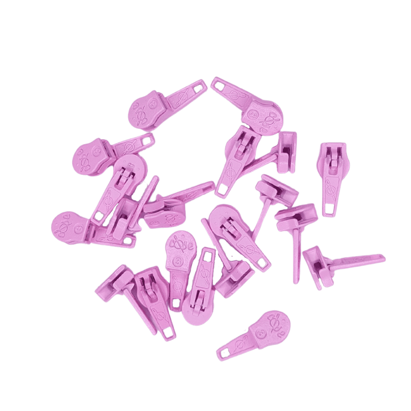 Glidere, pin-lock, til 4 mm glidelås 