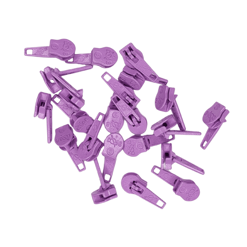 Glidere, pin-lock, til 4 mm glidelås 