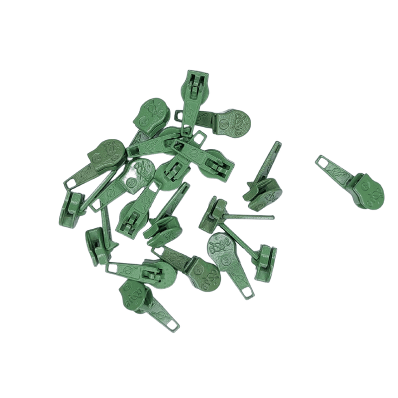 Glidere, pin-lock, til 4 mm glidelås 