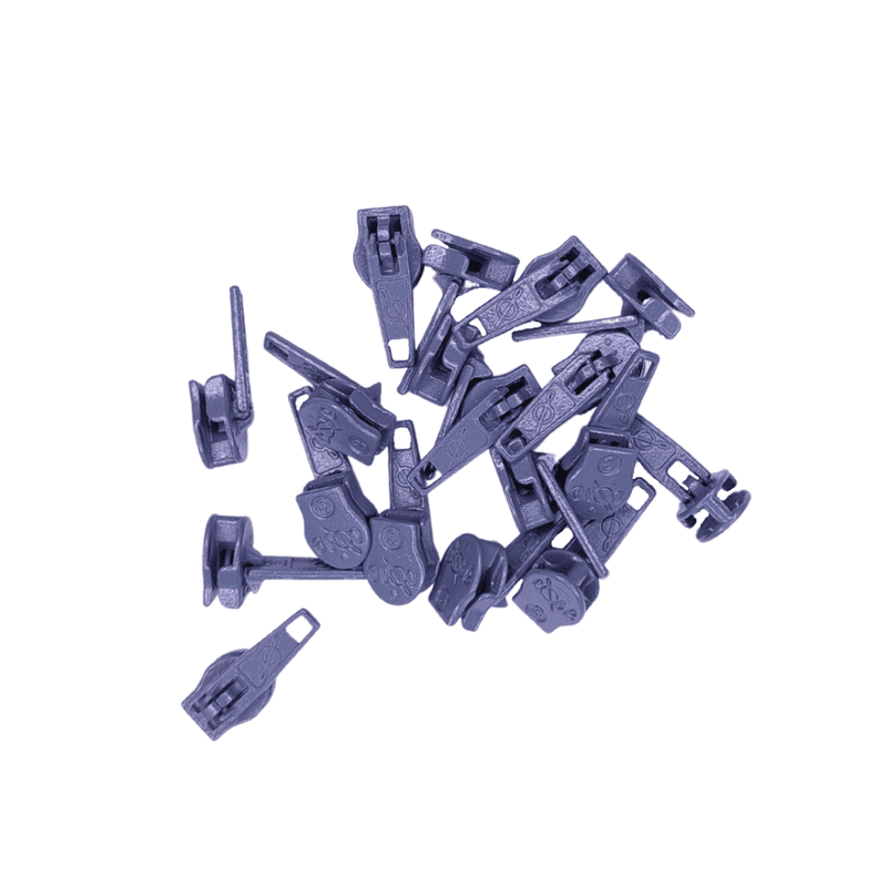 Glidere, pin-lock, til 4 mm glidelås 
