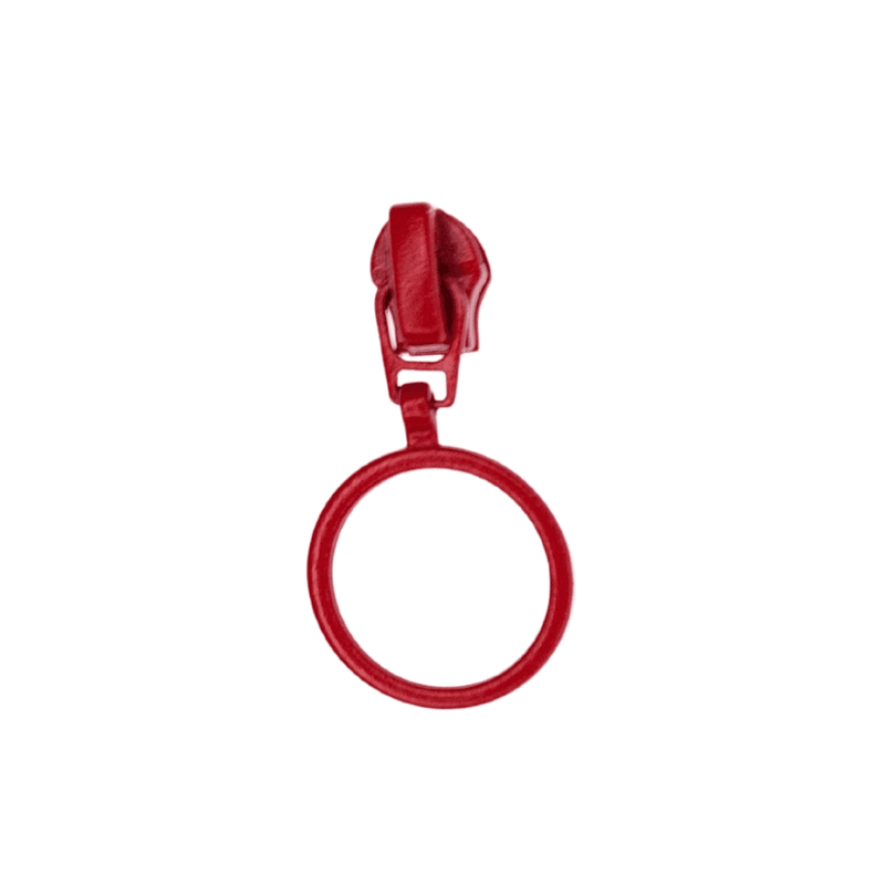 Glidere med ring, til 4 mm glidelås 