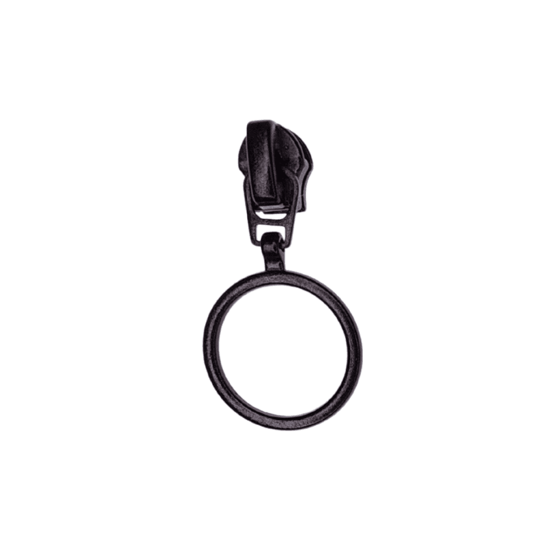 Glidere med ring, til 4 mm glidelås 