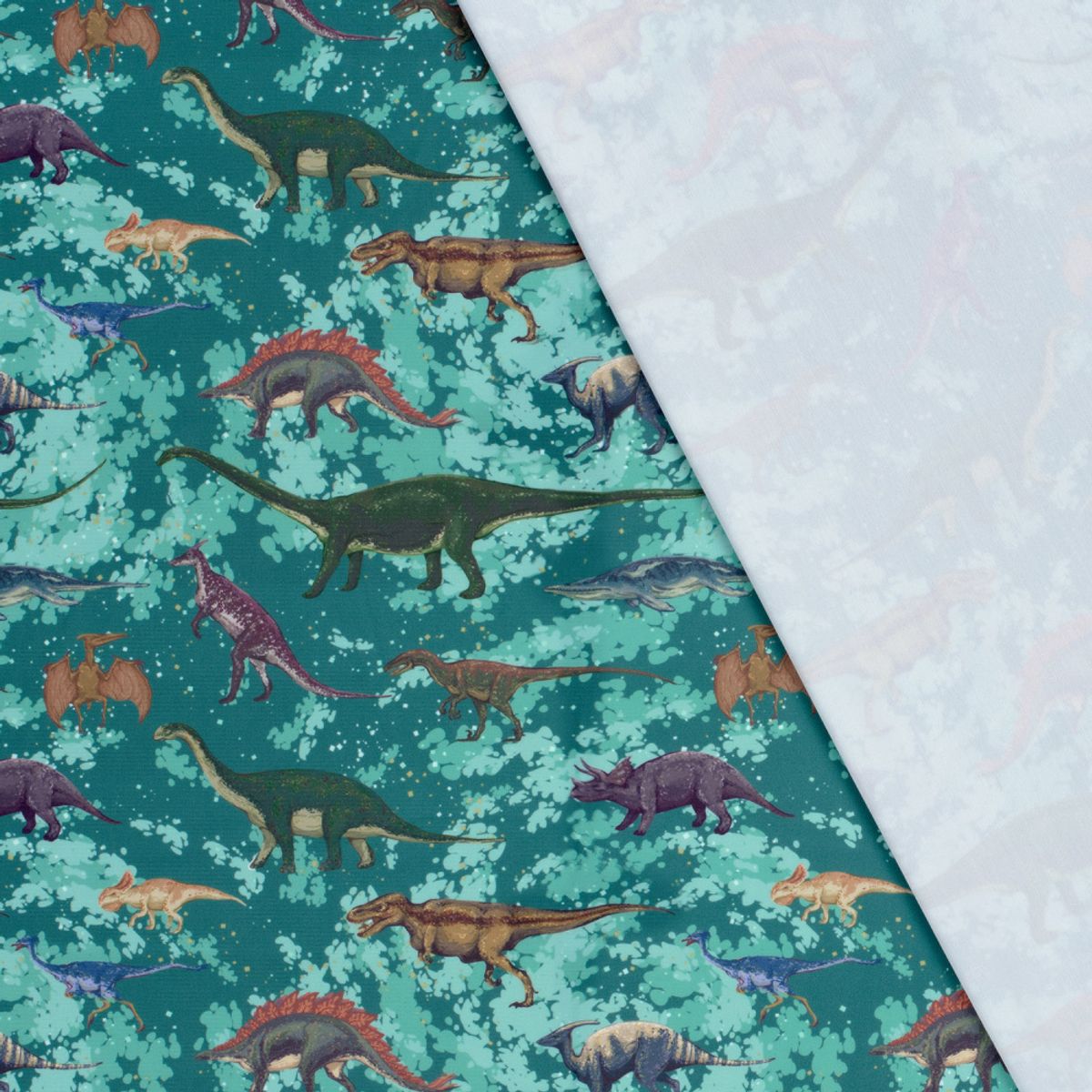 Swimwear - dinosaur, sjøgrønn/petrol
