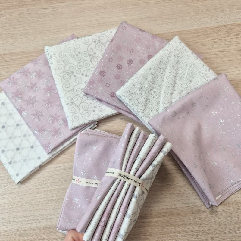 Stoffpakke - Vinterstemning - 6x 30 cm