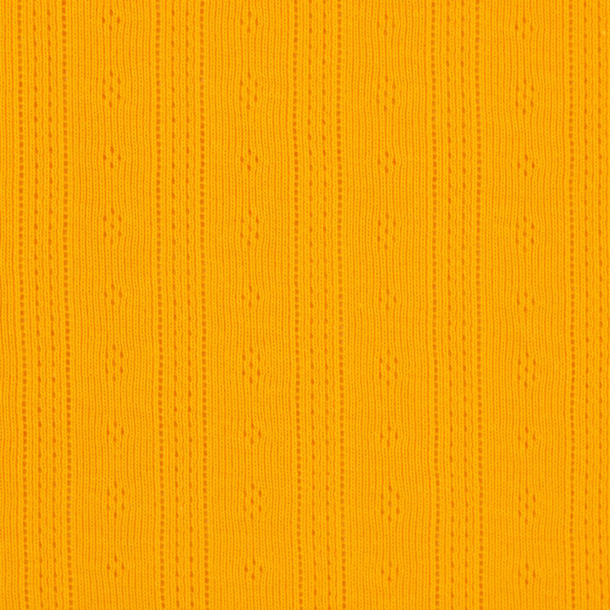 Pointelle jersey - striper, gul