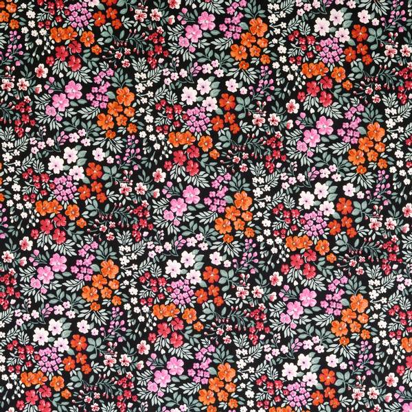 Bilde av Poplin - 5-10 mm rød-rosa blomster & blader