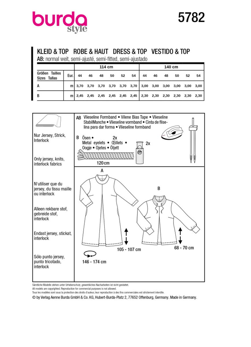 5782 - Burda - kjole