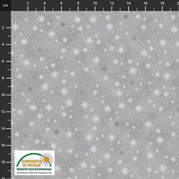 Bilde av Star Sprinkle - jul - 5-10 mm sølv stjerner på grå