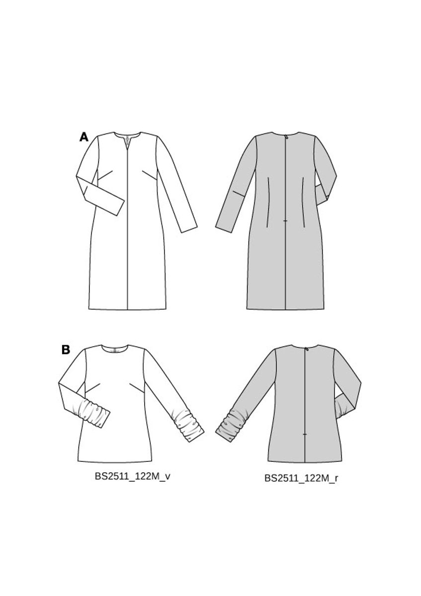 5606 - Burda - genser & kjole